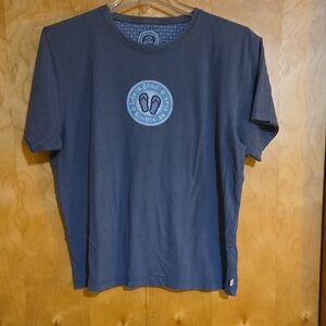Life Is Good Woen's Slate Blue Short Sleeve Tee